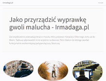 Tablet Screenshot of irmadaga.pl